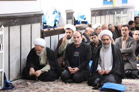 تصاویر/ شرکت آیت الله اعرافی در نماز جمعه بناب