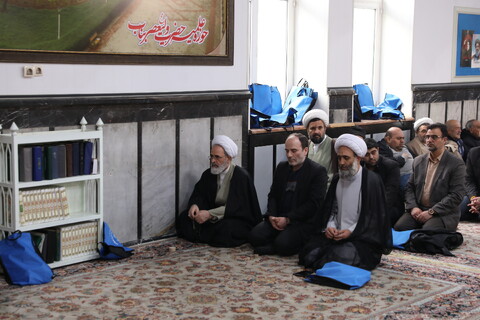 تصاویر/ شرکت آیت الله اعرافی در نماز جمعه بناب