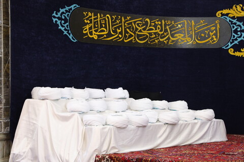 تصاویر/ مراسم عمامه گذاری طلاب حوزه علمیه بناب با حضور آیت الله اعرافی