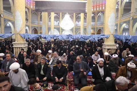 تصاویر/ مراسم عمامه گذاری طلاب حوزه علمیه بناب با حضور آیت الله اعرافی
