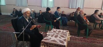 تصاویر/ مراسم مناجات شعبانیه در مدرسه امیرالمؤمنین (ع) آران وبیدگل