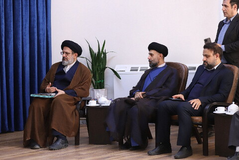 تصاویر/ دیدار رئیس سازمان آموزش فنی و حرفه‌ای کشور با آیت الله اعرافی