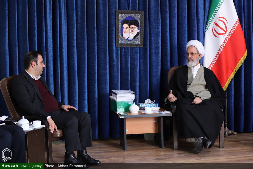 Rencontre de l'Ayatollah Arafi avec le vice-ministre du travail