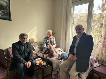 عیادت مدیرکل بنیاد شهید و امور ایثارگران همدان از جانباز علی نوری