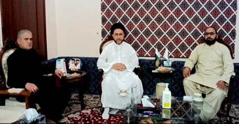 آقا سید ذہین نجفی کی علامہ سید شہنشاہ نقوی سے ملاقات؛ مختلف امور پر تبادلہ خیال