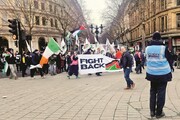 लंदन में अमेरिकी राष्ट्रपति डोनाल्ड ट्रम्प के ग़ज़ा योजना के खिलाफ हजारों लोगों का मार्च