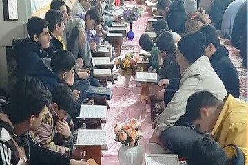 کرسی تلاوت تدبری و جشن میلاد امام عصر(عج) در کنگاور برگزار شد