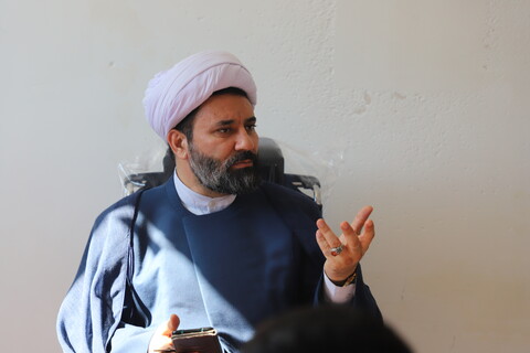تصاویر/سخنرانی مدیر حوزه علمیه کردستان در جمع طلاب حوزه علمیه حضرت ولیعصر(عج)بیجار