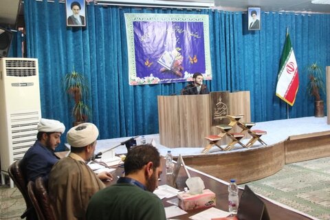 تصاویر /مسابقات قرائت قرآن - تفسیر - ترجمه واذان با حضور طلاب مدارس علمیه استان قزوین برگزار شد