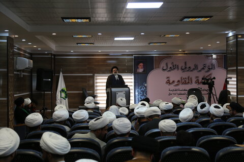 تصاویر/اولین همایش بین المللی کلمة المقاومه برگزار شد