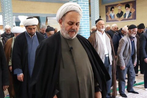 تصاویر/ آیین عبادی سیاسی نماز جمعه نوشین شهر
