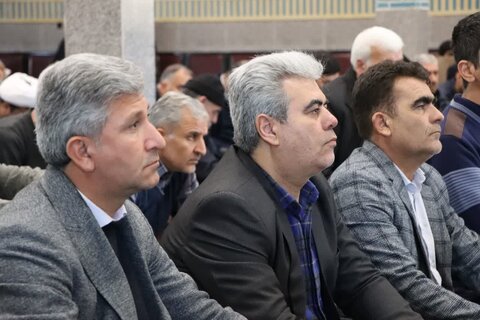 تصاویر/ آیین عبادی سیاسی نماز جمعه نوشین شهر