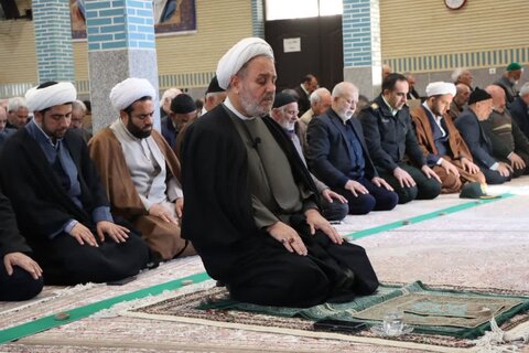 تصاویر/ آیین عبادی سیاسی نماز جمعه نوشین شهر