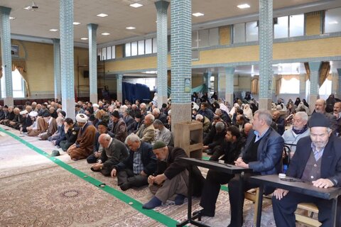 تصاویر/ آیین عبادی سیاسی نماز جمعه نوشین شهر