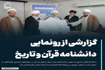 عکس نوشت| گزارشی از رونمایی دانشنامه قرآن و تاریخ