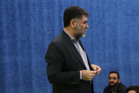 تصاویر/ رگزاری کلاس اقتضائی با عنوان دفاع مقدس برای طلاب مدرسه علمیه امام خامنه‌ای ارومیه