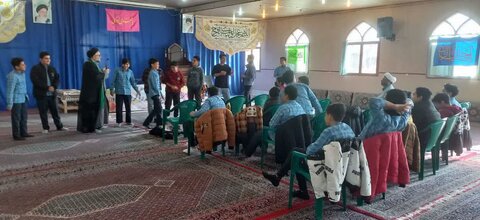 تصاویر/ جشن تکلیف پسران دانش‌آموز مدرسه شهید روحی نوش‌آباد