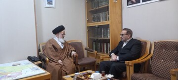 دیدار اعضای دبیرخانه کنگره علامه ملا عبدالله یزدی با نماینده مقام معظم رهبری در عراق