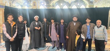 تصاویر/ اردوی زیارتی طلاب مدرسه علمیه امام موسی کاظم(ع) بَرزُک به مشهد اردهال کاشان