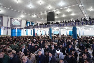 تصاویر/ مراسم گرامیداشت شهدای جبهه مقاومت شهید سید حسن نصرالله و شهید هاشم صفی الدین در شهر خرم آباد