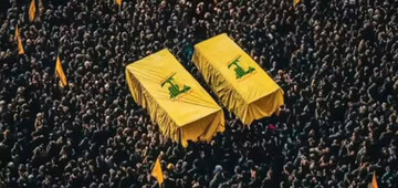 حضور نماینده آیت الله العظمی مکارم شیرازی در تشییع سیدالشهدای مقاومت