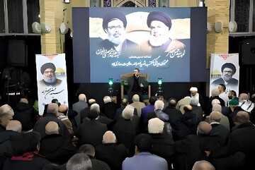 تصاویر/ مراسم گرامیداشت شهیدان سید حسن نصرالله و سید هاشم صفی‌الدین در کرج