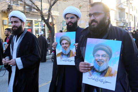 تصاویر/ قیام قمی‌ها در خوانخواهی زعیم مقاومت