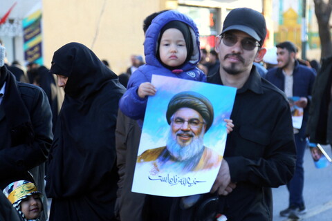 تصاویر/ قیام قمی‌ها در خوانخواهی زعیم مقاومت