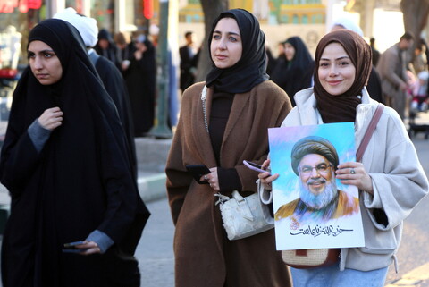 تصاویر/ قیام قمی‌ها در خوانخواهی زعیم مقاومت