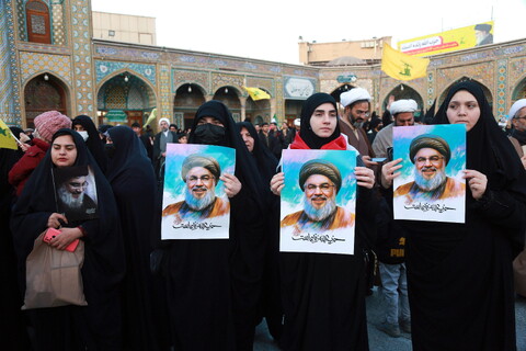 تصاویر/ قیام قمی‌ها در خوانخواهی زعیم مقاومت