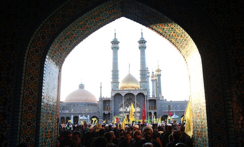 تصاویر/ قیام قمی‌ها در خوانخواهی زعیم مقاومت