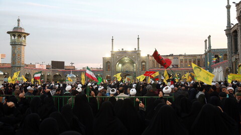 تصاویر/ قیام قمی‌ها در خوانخواهی زعیم مقاومت