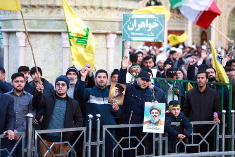 تصاویر/ قیام قمی‌ها در خوانخواهی زعیم مقاومت