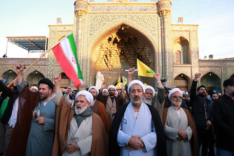 تصاویر/ قیام قمی‌ها در خوانخواهی زعیم مقاومت