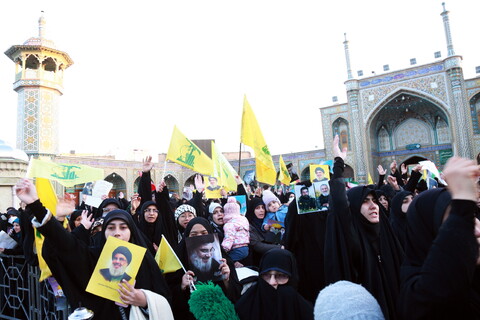 تصاویر/ قیام قمی‌ها در خوانخواهی زعیم مقاومت