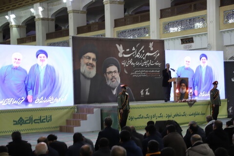 تصاویر / بزرگداشت شهید سید حسن نصرالله در تبریز