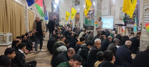 تصاویر/ مراسم بزرگداشت و شام غریبان شهید سید حسن نصرالله و شهید صفی‌الدین در پلدشت