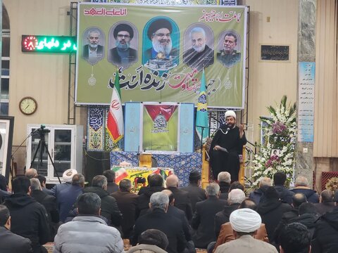 تصاویر/ مراسم بزرگداشت شهیدان سید حسن نصرالله و سید هاشم صفی‌الدین در چایپاره