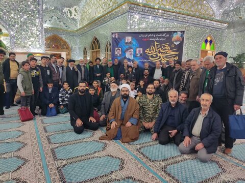 تصاویر/بزرگداشت شهیدان سیدحسن نصرالله و سید هاشم صفی الدّین در اردهال کاشان