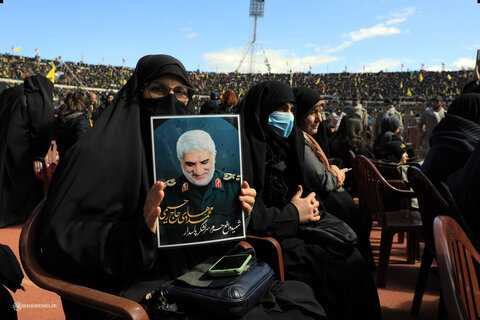 تصاویر/ مراسم تشییع مجاهد کبیر شهید سیدحسن نصرالله و شهید سیدهاشم صفی‌الدین