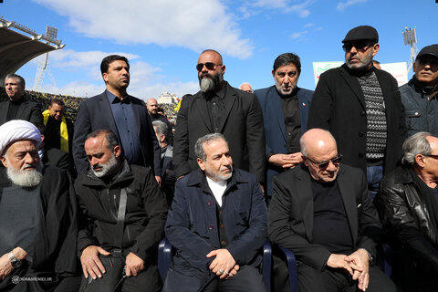 تصاویر/ مراسم تشییع مجاهد کبیر شهید سیدحسن نصرالله و شهید سیدهاشم صفی‌الدین