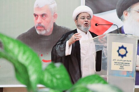 علامہ شبیر میثمی کی خانہ فرہنگ جمہوری اسلامی ایران کراچی میں منعقدہ تقریب "انّا علی العہد" میں خصوصی شرکت کی اور خطاب