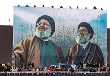 حضور نماینده آیت الله العظمی مکارم شیرازی در تشییع سیدالشهدای مقاومت