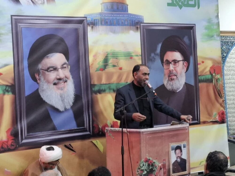 مراسم گرامی‌داشت شهیدان سیدحسن نصرالله و سیدهاشم صفی‌الدین در کاشان برگزار شد