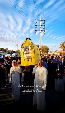 تصاویر/ تشییع نمادین شهید سید حسن نصرالله در شهر کوت عبدالله