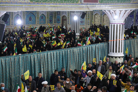 تصاویر/ گرامیداشت شهید «سیدحسن‌نصرالله» در شهرکرد