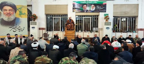 تصاویر/ مراسم بزرگداشت شهیدان سید حسن نصرالله و هاشم صفی‌الدین در خوی