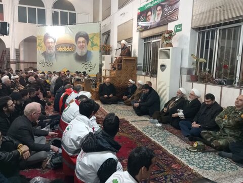 تصاویر/ مراسم بزرگداشت شهیدان سید حسن نصرالله و هاشم صفی‌الدین در خوی