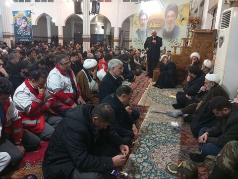 تصاویر/ مراسم بزرگداشت شهیدان سید حسن نصرالله و هاشم صفی‌الدین در خوی
