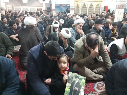 تصاویر/ مراسم بزرگداشت شهیدان سید حسن نصرالله و هاشم صفی‌الدین در خوی